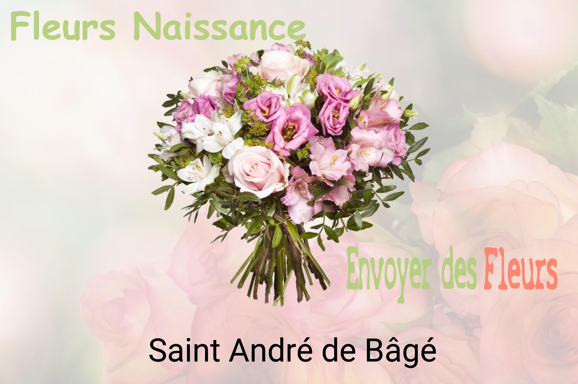 Bouquet de fleurs de naissance livré à Saint-André-de-Bâgé